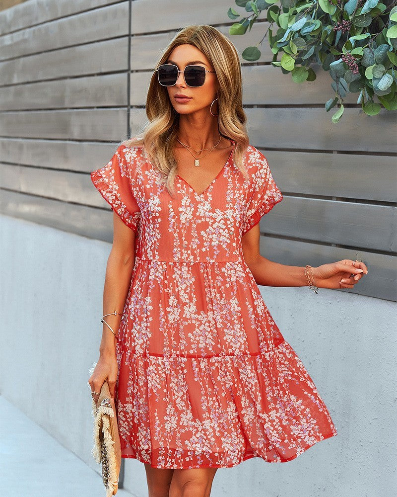 Marina Floral Chiffon Sundress