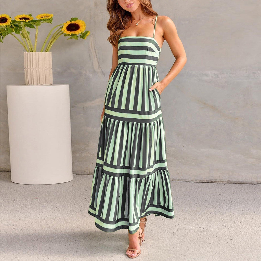 Caye Striped Maxi with Pockets