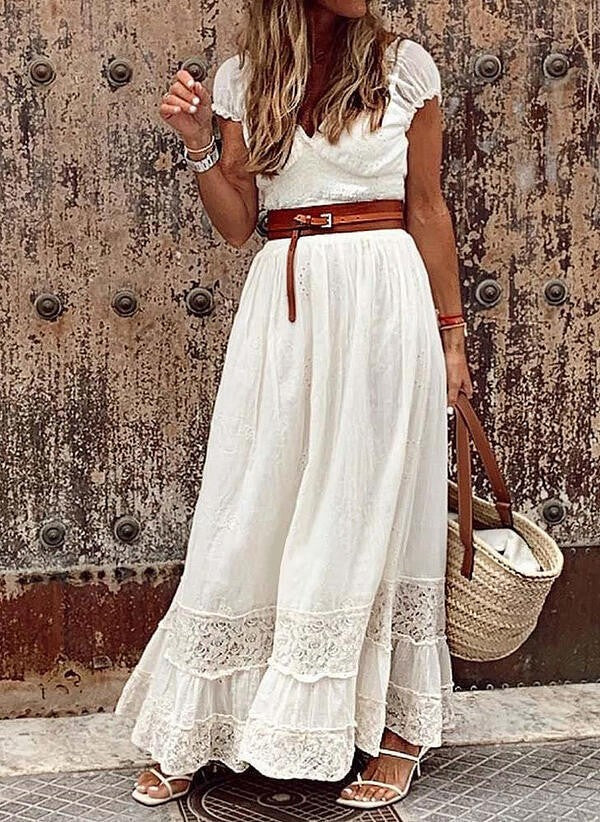 Celeste Lace Panel Maxi