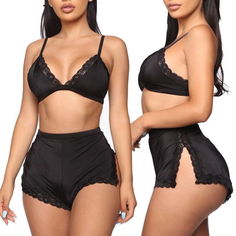 Nocturne Plush Lace Bra Set