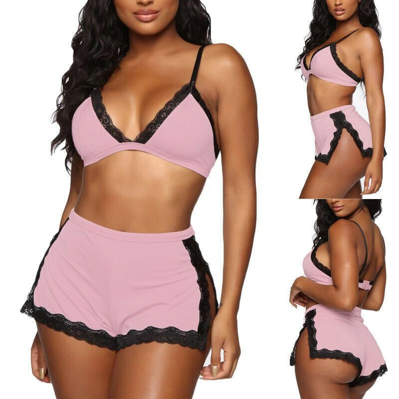 Nocturne Plush Lace Bra Set